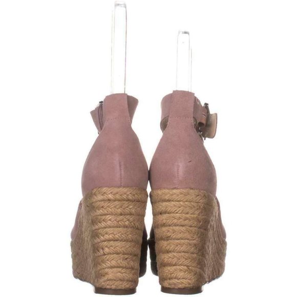 SALE SALE Marc Fisher Leather Peep Toe Espadrille - Picture 3 of 5